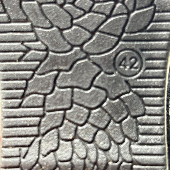 Dansko Leather Susie Wedge Sandals Buckle Black Women EU 42/11.5 Tried on - Picture 9 of 10